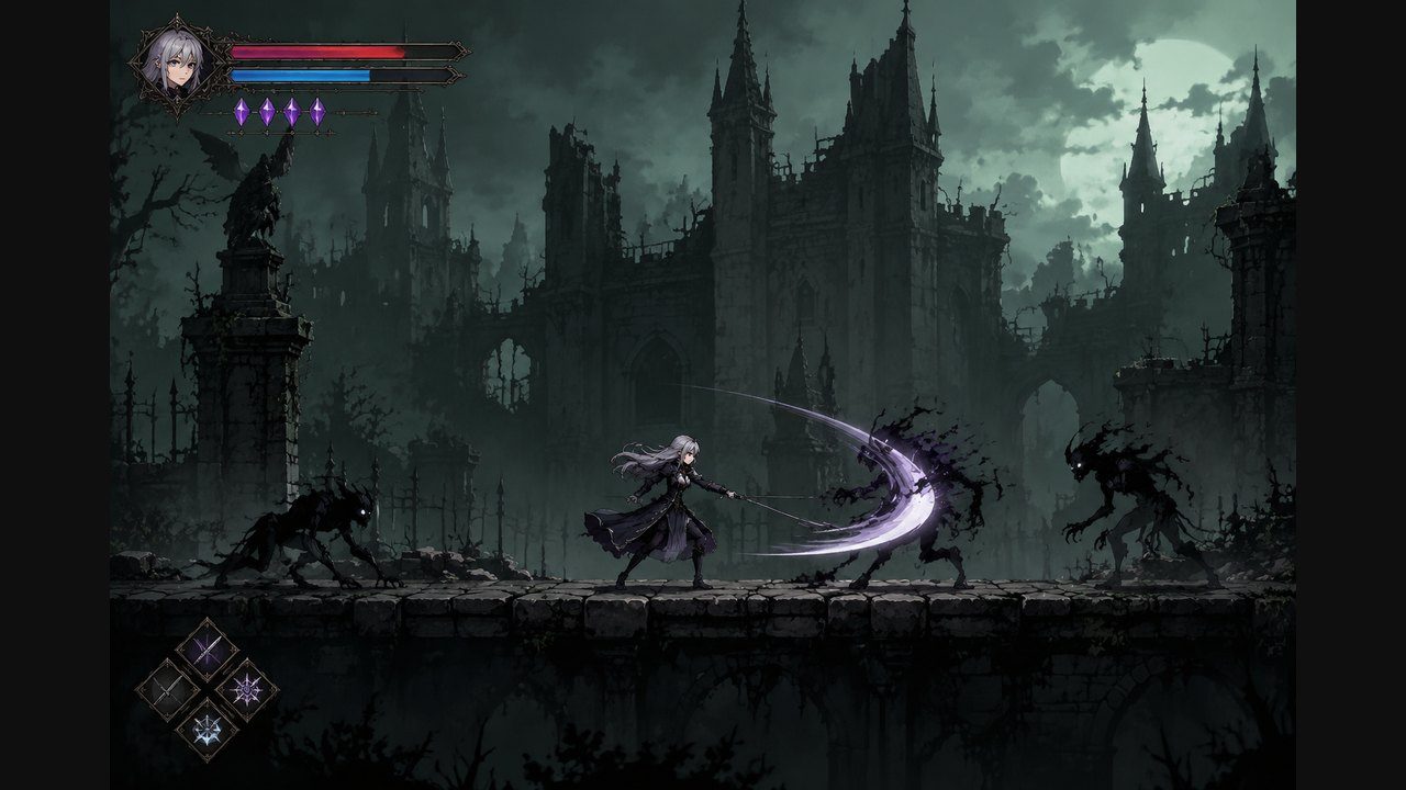 哥特少女勇闯恶魔城2 探索场景 实机截图 1