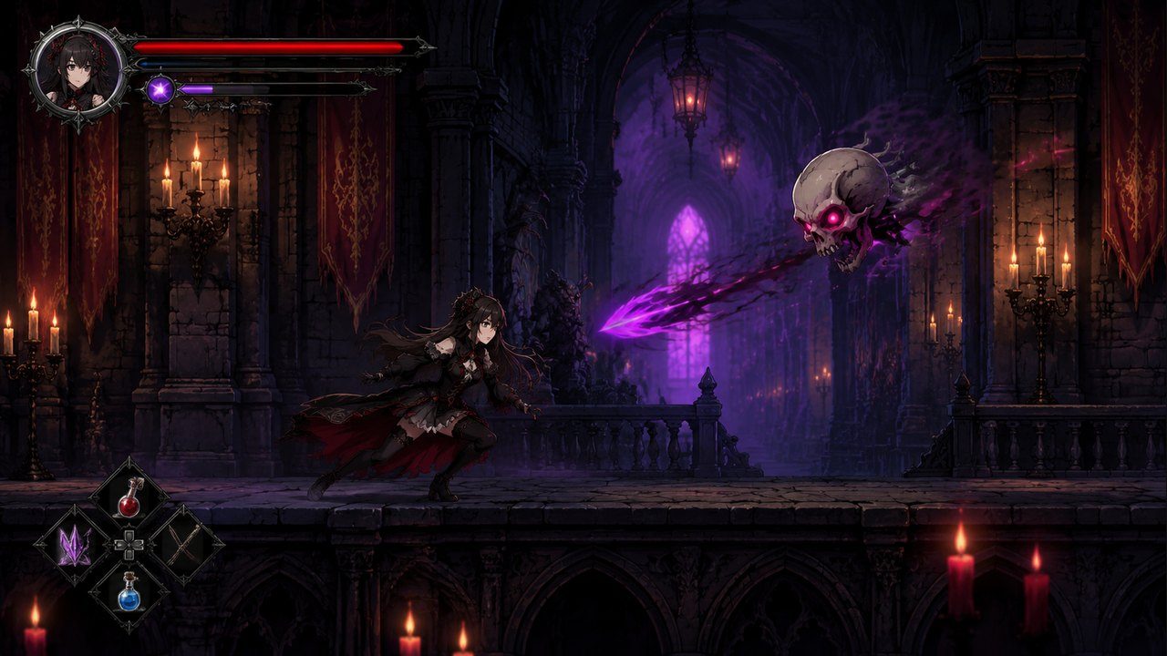 哥特少女勇闯恶魔城2 实机画面 资料图 2