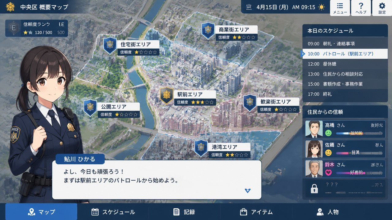 极道无赖EX 女警鮎川光 日式画风 画面