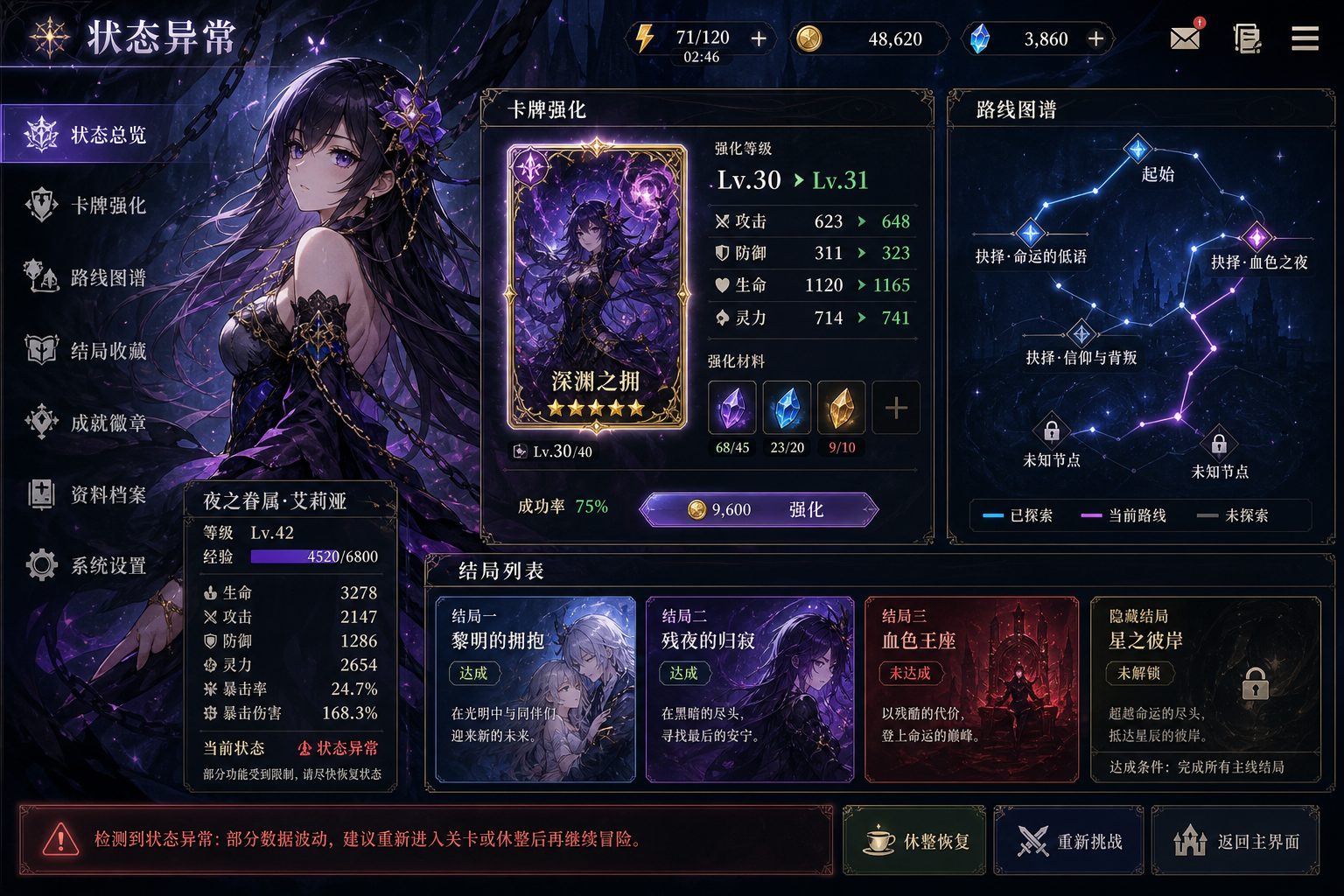 状态异常 角色养成 展示图 5
