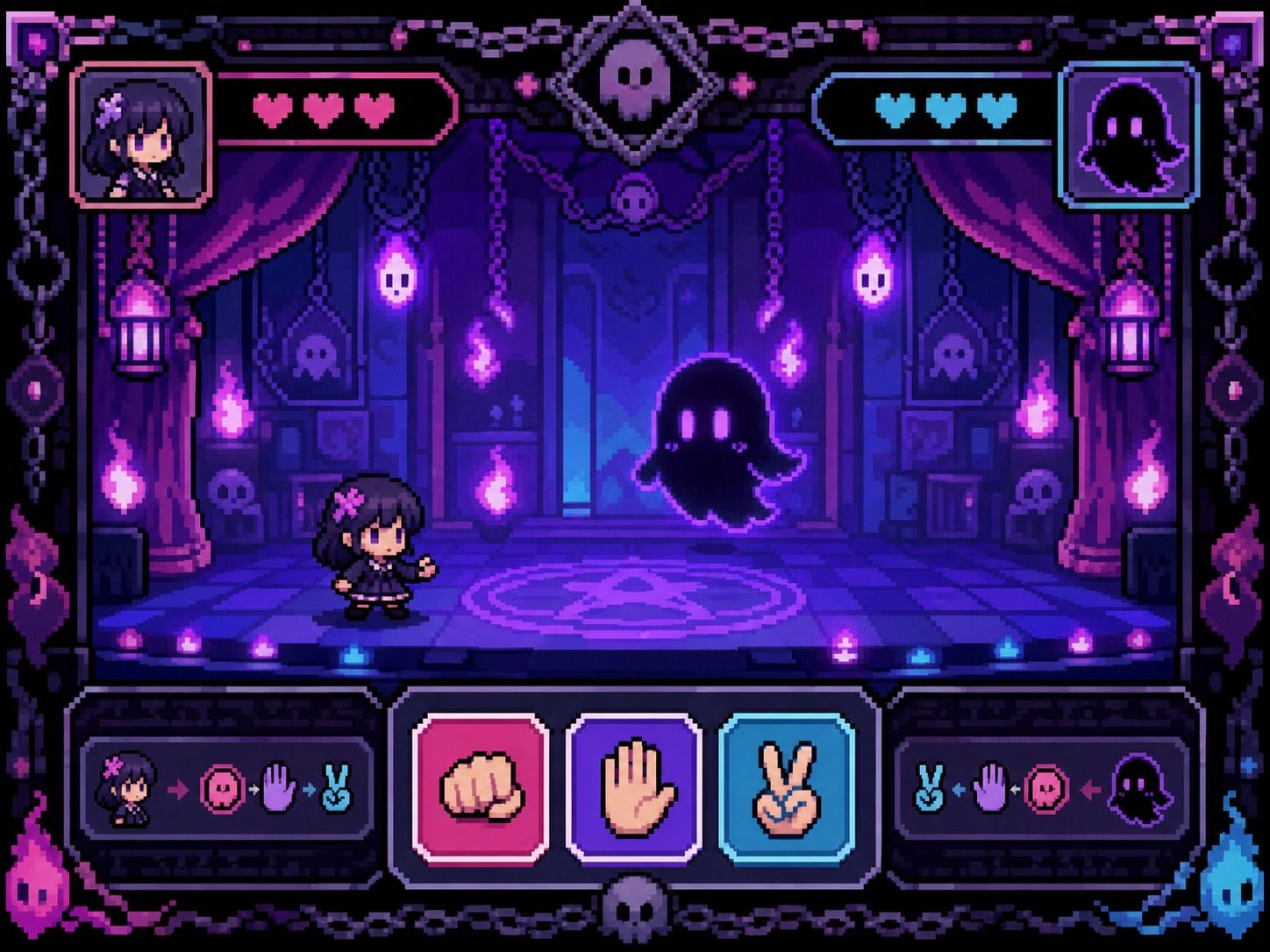 色情猜拳GHOST篇 回看模式 玩法截图 2